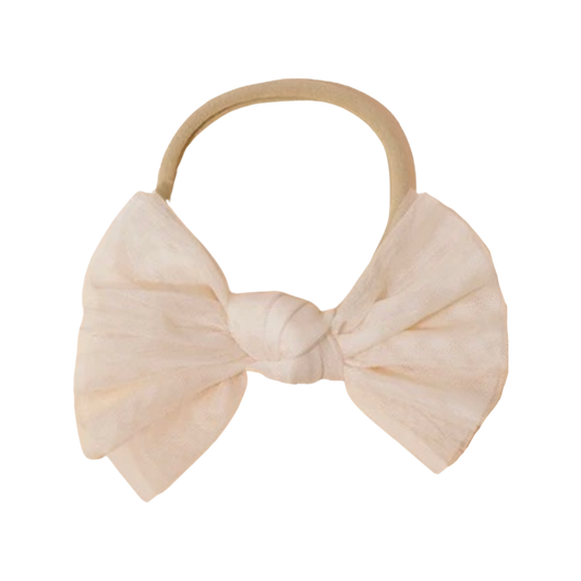 Tulle Bow - Cream