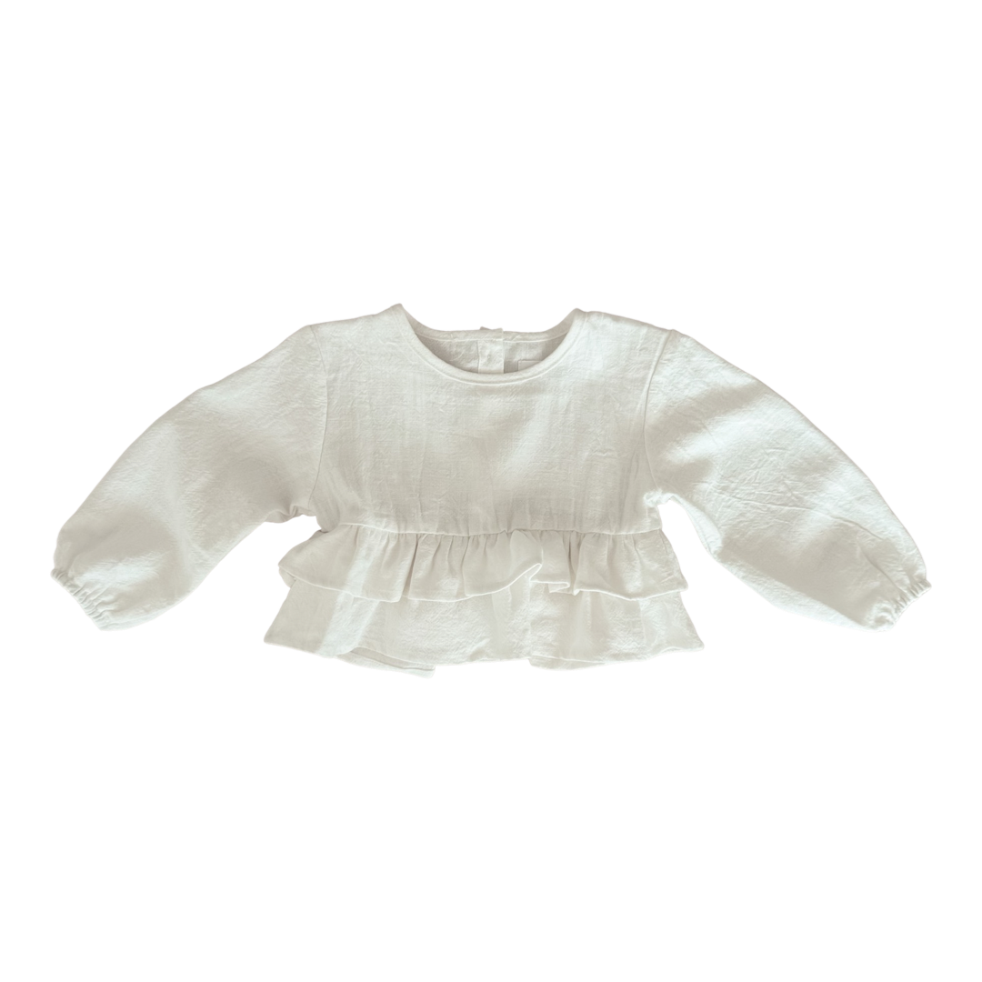 Frill Top - White